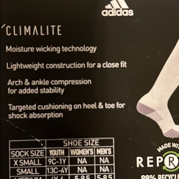 🌟NWT🌟 3 Pairs Adidas Soccer Socks Youth S (13C-4Y) - Picture 12 of 14